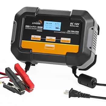 Amazon.co.jp: LVYUAN 25A DC12V バッテリー充電器 パルス機能